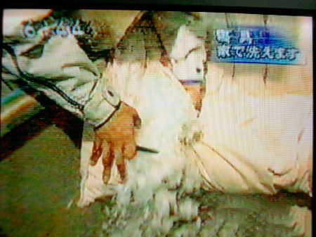 NHKニュース「おはよう日本」：お客様から送られてきた羽毛布団を解体してしっかりと洗浄した後、ホコリや破損羽毛を取り除きます